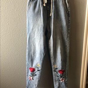 Embroidered jeans